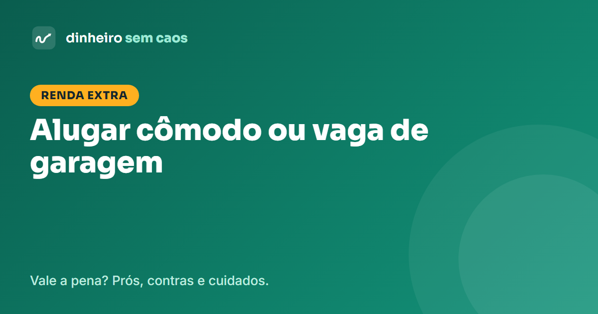 Alugar um cômodo ou vaga de garagem vale a pena como renda extra?