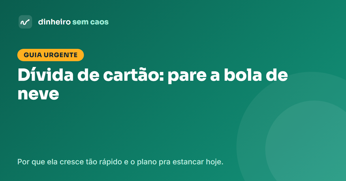 Como parar a bola de neve da dívida de cartão de crédito