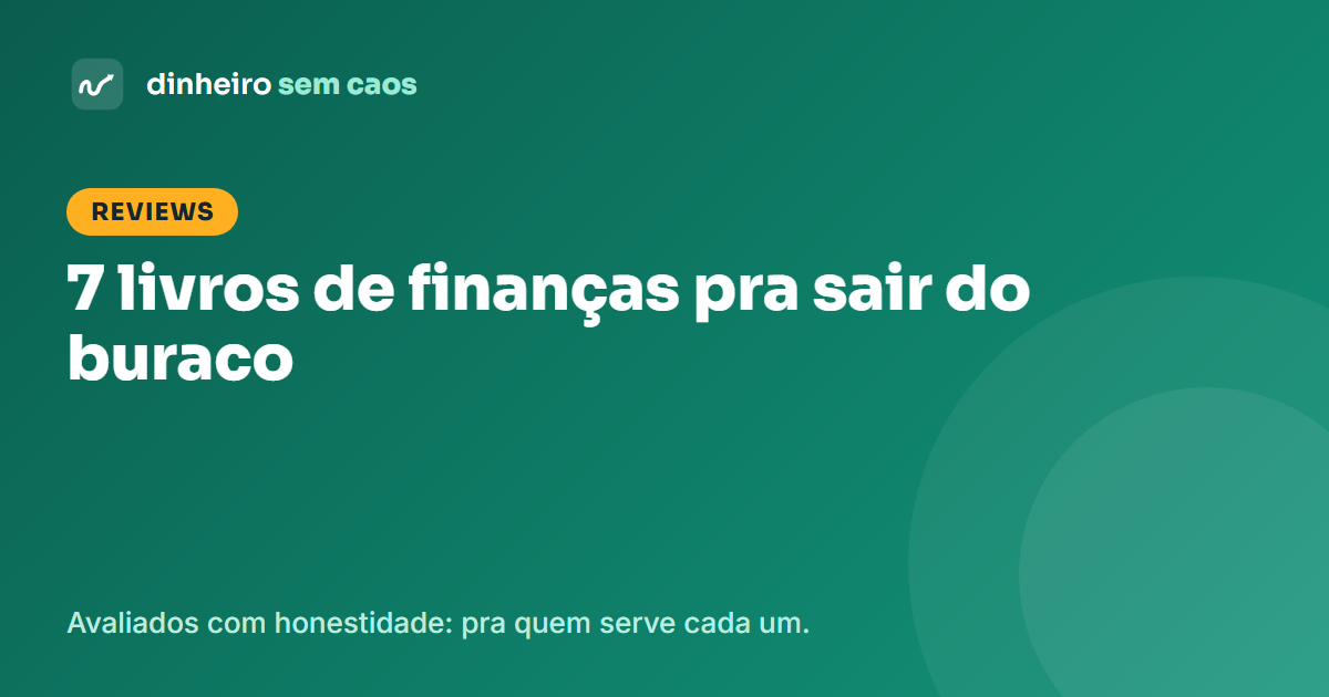 Os melhores livros de finanças pessoais para quem está endividado